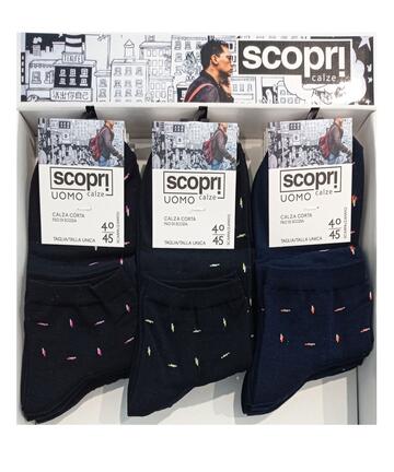 Calzino corto uomo bike in cotone elasticizzato Scopri Reeves (1 paio) - CIAM Centro Ingrosso Abbigliamento