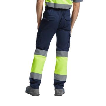 Pantalone lungo multitasche alta visibilit&agrave; DAILY STRETCH HV HV9312 Roly - CIAM Centro Ingrosso Abbigliamento