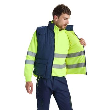 Gilet reversibile imbottito alta visibilit&agrave; PERSEI HV9313 Roly - CIAM Centro Ingrosso Abbigliamento