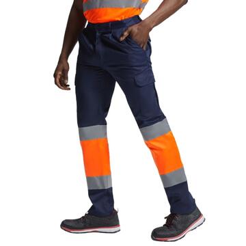 Pantalone bicolore ad alt&agrave; visibilit&agrave; Roly NAOS 9300 - CIAM Centro Ingrosso Abbigliamento