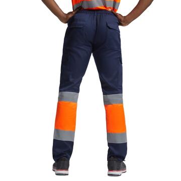 Pantalone bicolore ad alt&agrave; visibilit&agrave; Roly NAOS 9300 - CIAM Centro Ingrosso Abbigliamento