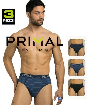 Primal Slip In Cotone Elasticizzato Uomo – Modello 2200, Confezione Da 6 Paia – Colore Bianco, Taglia 5 – Lavabile In Lavatrice