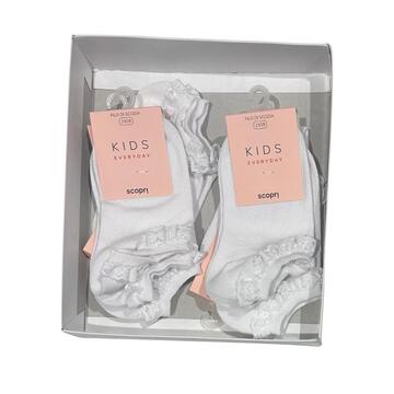 CALZINO SNEAKER BAMBINA PIZZO FILO DI SCOZIA COTONE SCOPRI FIESTA&nbsp;&nbsp;