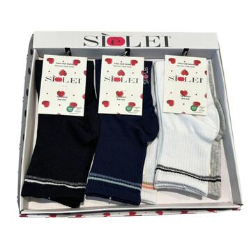 Calzino corto donna in cotone elasticizzato Sielei RS02