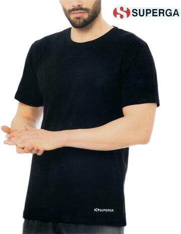 Мужская футболка с круглым вырезом Superga SU-165 из эластичного хлопка - CIAM Centro Ingrosso Abbigliamento