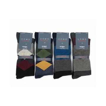 Chaussettes courtes pour homme en coton stretch chaud. Découvrez le modèle Hugo.
