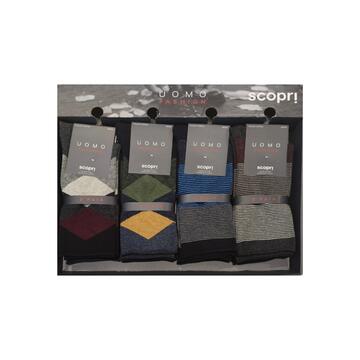Chaussettes courtes pour homme en coton stretch chaud. Découvrez le modèle Hugo.