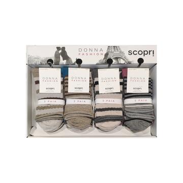 Women's loose-fitting short socks in warm stretch cotton. Discover Marlena. - CIAM Centro Ingrosso Abbigliamento