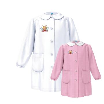 GREMBIULE ASILO BAMBINA SIGGI 33GR4174 RICAMO APE - CIAM Centro Ingrosso Abbigliamento