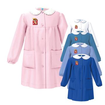 GREMBIULE SCUOLA BAMBINA SIGGI 33GR4211 RICAMO BIMBA CUORE - CIAM Centro Ingrosso Abbigliamento