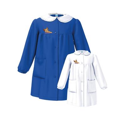 GREMBIULE SCUOLA BAMBINA SIGGI 33GR4215 RICAMO GATTO - CIAM Centro Ingrosso Abbigliamento