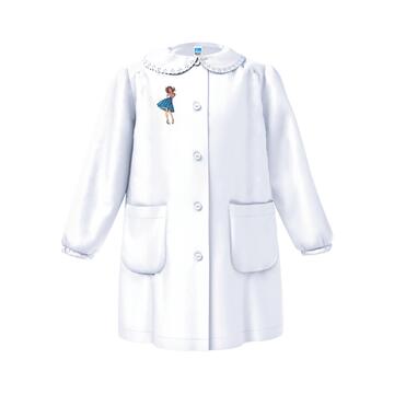 GREMBIULE SCUOLA BAMBINA SIGGI 33GR4216 RICAMO RAGAZZA - CIAM Centro Ingrosso Abbigliamento