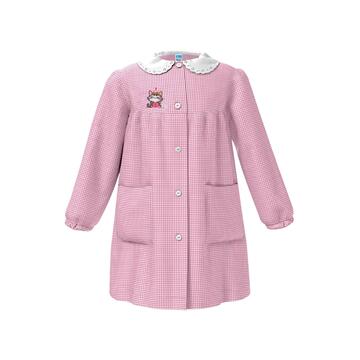 GREMBIULE ASILO BAMBINA SIGGI 33GR4330 RICAMO GATTINO