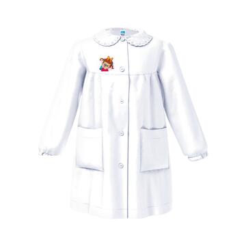 GREMBIULE ASILO BAMBINA SIGGI 33GR4173 RICAMO BIMBA FARFALLE - CIAM Centro Ingrosso Abbigliamento