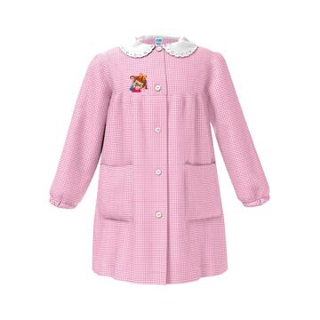 GREMBIULE ASILO BAMBINA SIGGI 33GR4173 RICAMO BIMBA FARFALLE - CIAM Centro Ingrosso Abbigliamento