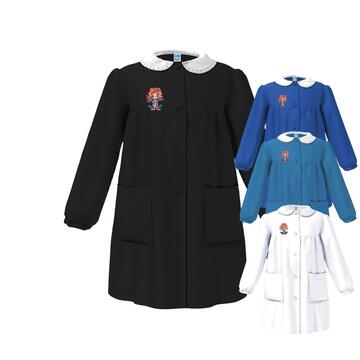 GREMBIULE SCUOLA BAMBINA SIGGI 33GR4366 RICAMO RAGAZZA
