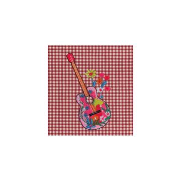 GREMBIULE SCUOLA BAMBINA SIGGI 33GR4378 RICAMO CHITARRA