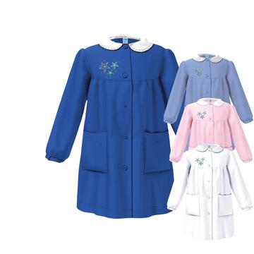 GREMBIULE SCUOLA BAMBINA SIGGI 47GR4383 RICAMO STELLE MARINE