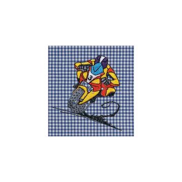 GREMBIULE SCUOLA BAMBINO SIGGI 33GR4404 RICAMO MOTO