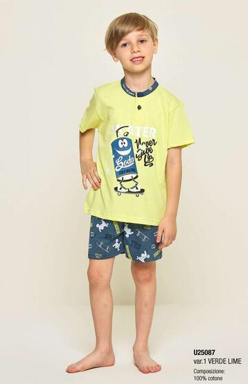 Gary U25087 детская короткая пижама из хлопкового трикотажа 3/7 ЛЕТ - CIAM Centro Ingrosso Abbigliamento