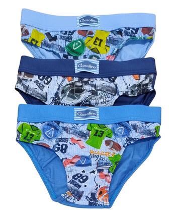 Slip bambino in cotone elasticizzato Gasolino U3851
