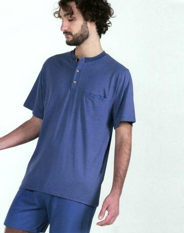 Pigiama uomo corto in cotone Stella2G U8154 - CIAM Centro Ingrosso Abbigliamento