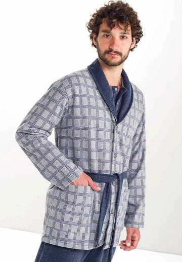 Giacca uomo da camera in jersey di cotone lanato StellaDueGi U8699 - CIAM Centro Ingrosso Abbigliamento