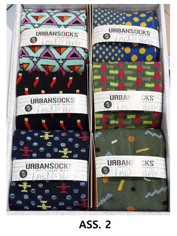 Мужские носки с рисунком Urban Socks 901 из эластичного хлопка - CIAM Centro Ingrosso Abbigliamento