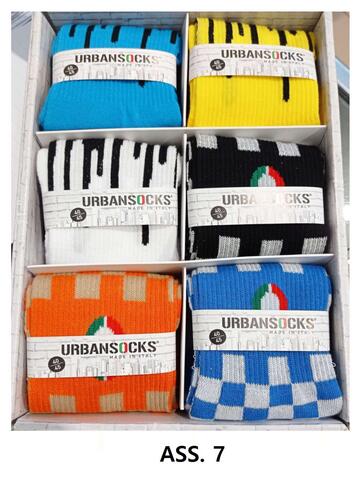Мужские носки из эластичной губки с рисунком Urban Socks 903-7 - CIAM Centro Ingrosso Abbigliamento