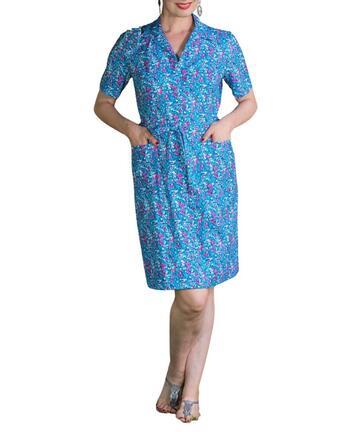 &nbsp;ABITO VESTAGLIA APERTO MANICA CORTA FLORA V106 - CIAM Centro Ingrosso Abbigliamento