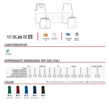 Completo sportivo Houston Valento - CIAM Centro Ingrosso Abbigliamento