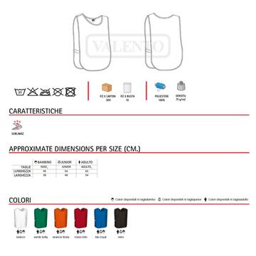 Pettorina sportiva Iowa Valento - CIAM Centro Ingrosso Abbigliamento