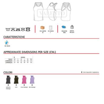 T-shirt tecnica da donna Lucy Valento - CIAM Centro Ingrosso Abbigliamento