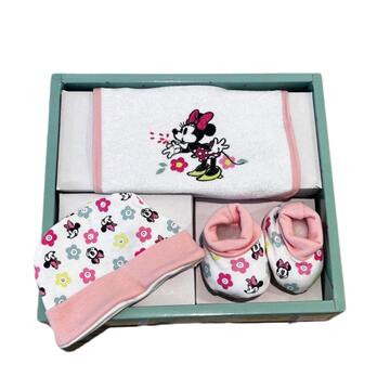 3-PIECE BABY LAYETTE SET: BIB, SHOES AND HAT DISNEY WR6002 - CIAM Centro Ingrosso Abbigliamento