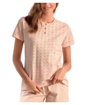 Pigiama donna a manica corta in jersey di cotone Infiore Young YNG654140 - CIAM Centro Ingrosso Abbigliamento