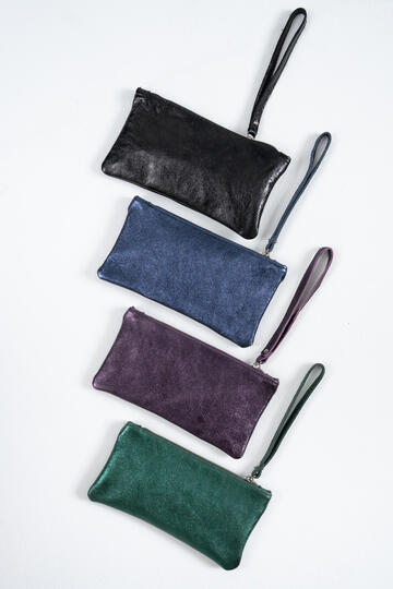 POCHETTE RETTANGOLARE VERA PELLE FIORENZA AMADORI   - Fiorenza Amadori