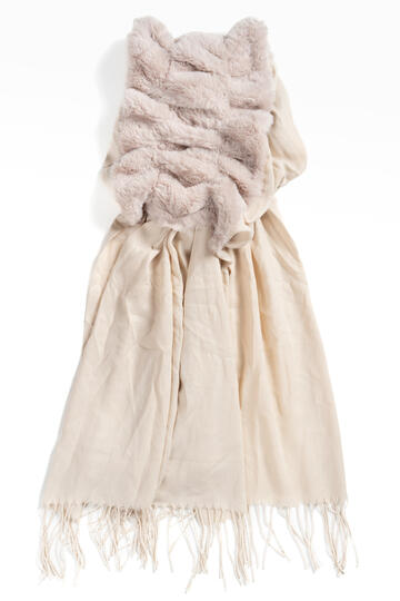 SCIARPA DONNA CON PELLICCIA FIORENZA AMADORI 63005N 