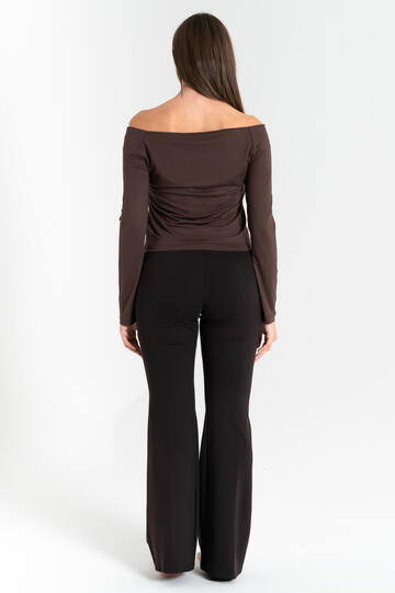 FIORENZA AMADORI P3244 WOMEN'S FLARED TROUSERS IN MILANO STITCH - CIAM Centro Ingrosso Abbigliamento