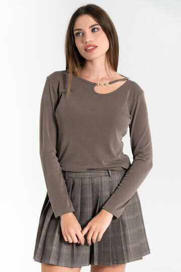 MAGLIA DONNA MANICA LUNGA VISCOSA FIORENZA AMADORI M6661