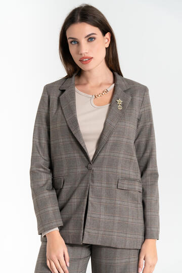 FIORENZA AMADORI K4384 VESTE BLAZER TARTAN FEMME
