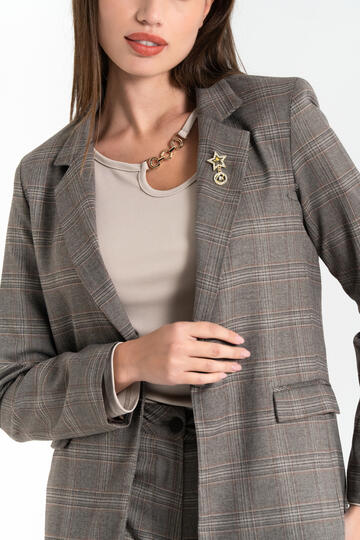 FIORENZA AMADORI K4384 VESTE BLAZER TARTAN FEMME