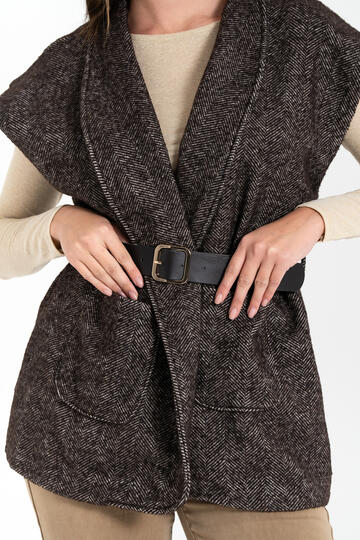 GILET DONNA CON CINTURA FIORENZA AMADORI 8017
