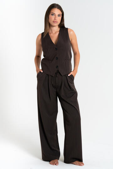 FIORENZA AMADORI LANGE NADELSTREIFENHOSE FÜR DAMEN L9324 - CIAM Centro Ingrosso Abbigliamento