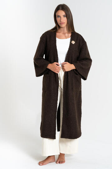 MANTEAU LONG POUR FEMME FIORENZA AMADORI 24428 EFFET OURS EN PELUCHE - CIAM Centro Ingrosso Abbigliamento