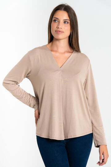 FIORENZA AMADORI 5371 VISCOSE V-NECK LONG-SLEEVED SWEATER - CIAM Centro Ingrosso Abbigliamento