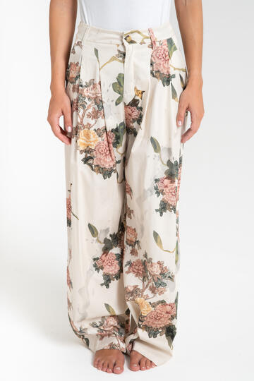 PANTALONE DONNA LUNGO FLOREALE FIORENZA AMADORI MP222.363   - Fiorenza Amadori