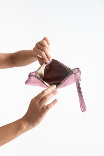 POCHETTE RETTANGOLARE VERA PELLE FIORENZA AMADORI   - Fiorenza Amadori