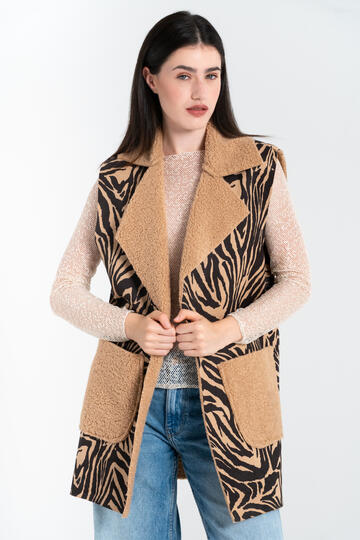 FIORENZA AMADORI 20125 LANGE WESTE MIT TEDDYBÄR-EFFEKT FÜR DAMEN - CIAM Centro Ingrosso Abbigliamento