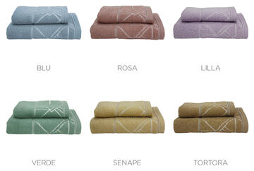 ASCIUGAMANO SPUGNA DI COTONE SET 1+1 VINGI VITTORIA  - CIAM Centro Ingrosso Abbigliamento