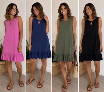 ABITO SMANICATO CON SPALLINE MULTIPLE SAMIRA LADY 06917&nbsp;